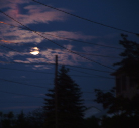 Moon Rise in East Providence